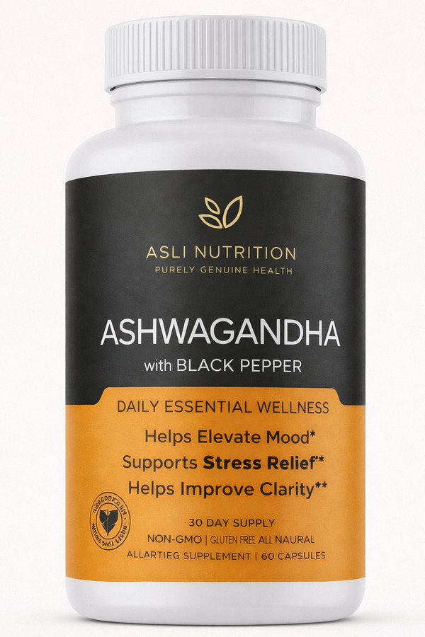 Ashwagandha with Black Pepper — Daily Calm & Balance Support