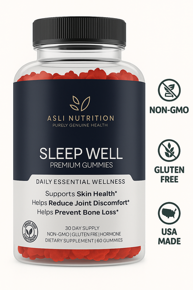 Asli Nutrition Sleep Well Gummies – Natural Sleep & Stress Relief