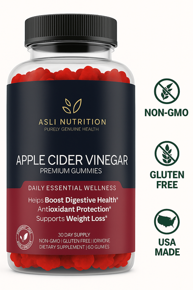 Asli Nutrition Apple Cider Vinegar Gummies – Gut Health & Detox