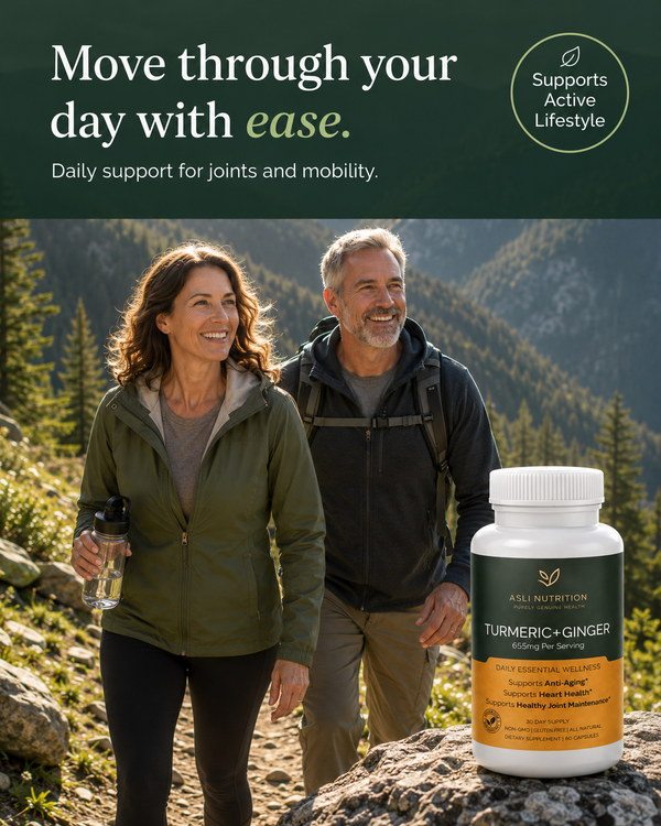 Feel Less Stiff. Move Freely Every Day | Turmeric & Ginger Capsules