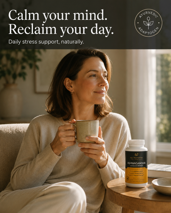 Feel Calmer. Think Clearer. Sleep Better | Ashwagandha Capsules