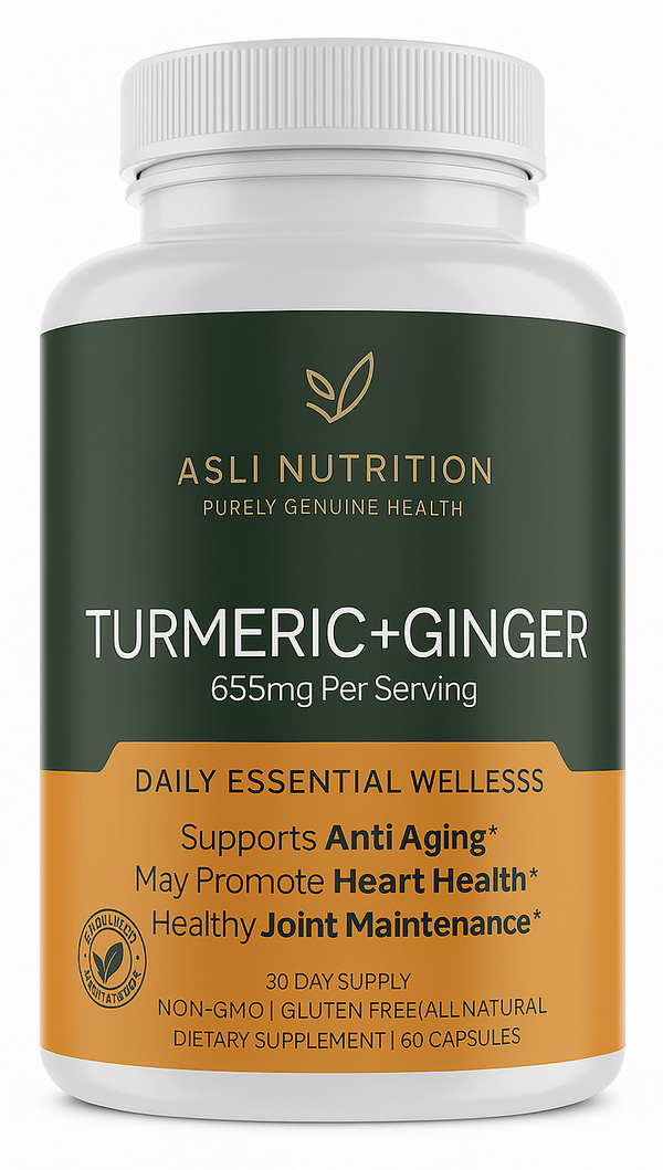 Asli Nutrition Turmeric & Ginger – Anti-Inflammatory & Joint Support