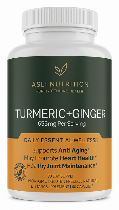 Asli Nutrition Turmeric & Ginger – Anti-Inflammatory & Joint Support